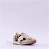 Paul Green Retro Side Panel Lace Trainer - Beige Leopard Combi